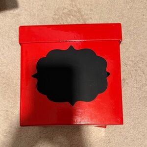 Red Gift Box with Black Label
